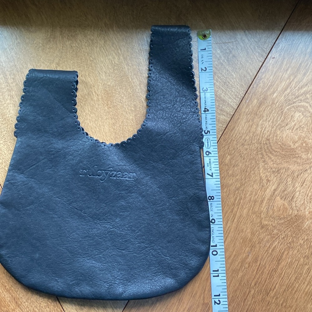 Rubyzaar Leather Drop Bag Black - image 6